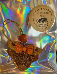 Image 4 of Highland cow car freshie - Macintosh Apple 