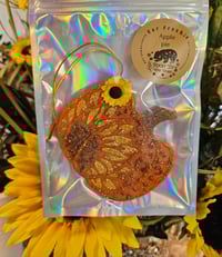 Image 2 of 4" pumpkin w/ sunflower freshie - apple pie
