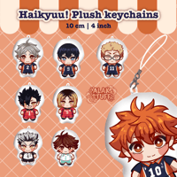 Haikyuu plush keychains