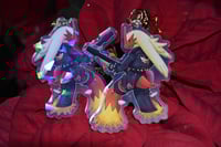 Image 1 of Punk-Style Blaziken Holographic Acrylic Keychain