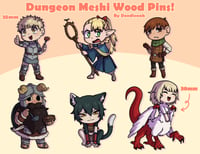 Image 1 of Dungeon Meshi (Delicious in Dungeon) Wood Pins