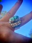 Image 3 of Lily Pond Turquoise Ring, Size 9.5