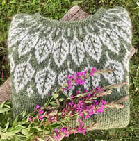 Image 2 of Arboreal - Icelandic wool sweater - Celery green - Ready to ship