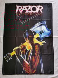 Image 1 of RAZOR - Executioners song Flag (cloth poster Banner tapestry) Canadian Thrash metal
