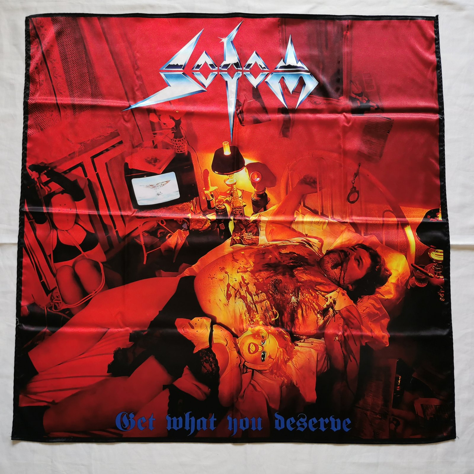 SODOM - Get what you deserve Flag (cloth poster Banner tapestry