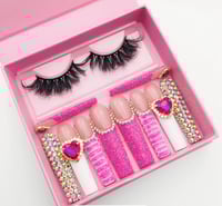 HOT PINK DIAMOND/LASH COMBO
