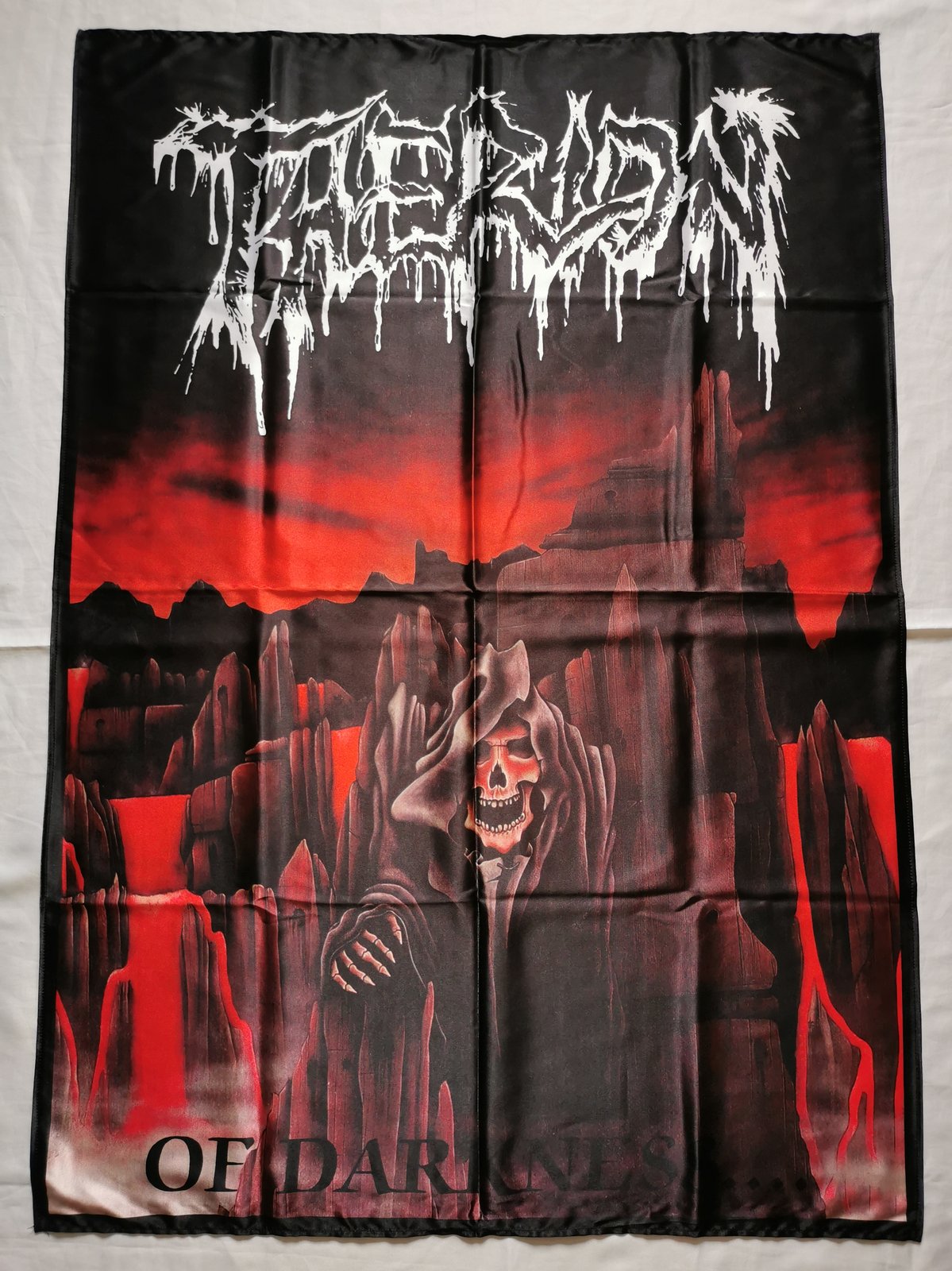THERION - Of darkness Flag (cloth poster Banner tapestry) Old