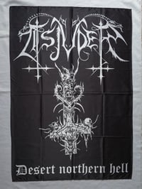 Image 1 of TSJUDER - Desert northern hell Flag (cloth poster Banner tapestry) Norwegian Black metal