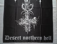 Image 3 of TSJUDER - Desert northern hell Flag (cloth poster Banner tapestry) Norwegian Black metal