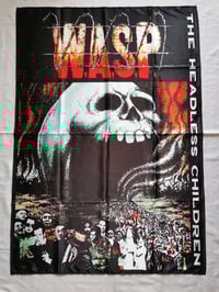 Image 1 of WASP - The headless children Flag (cloth poster Banner tapestry) Heavy metal Blackie Lawless
