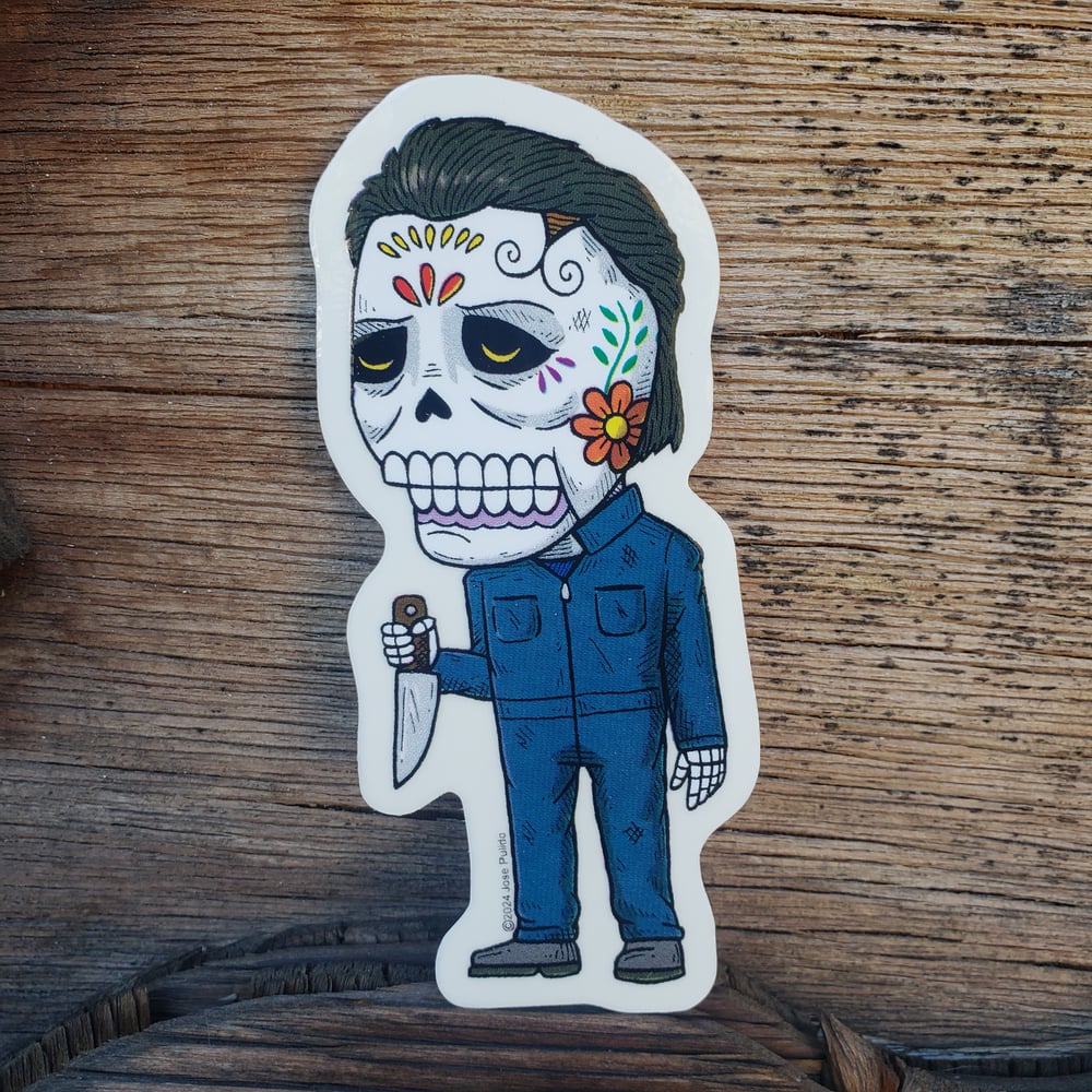 Michael Calavera Clear Vinyl Sticker