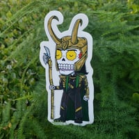 Loki Calavera Clear Vinyl Sticker
