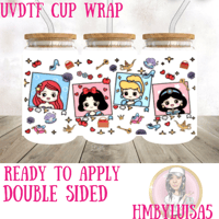 Princess Double Sided UVDTF cup wrap 