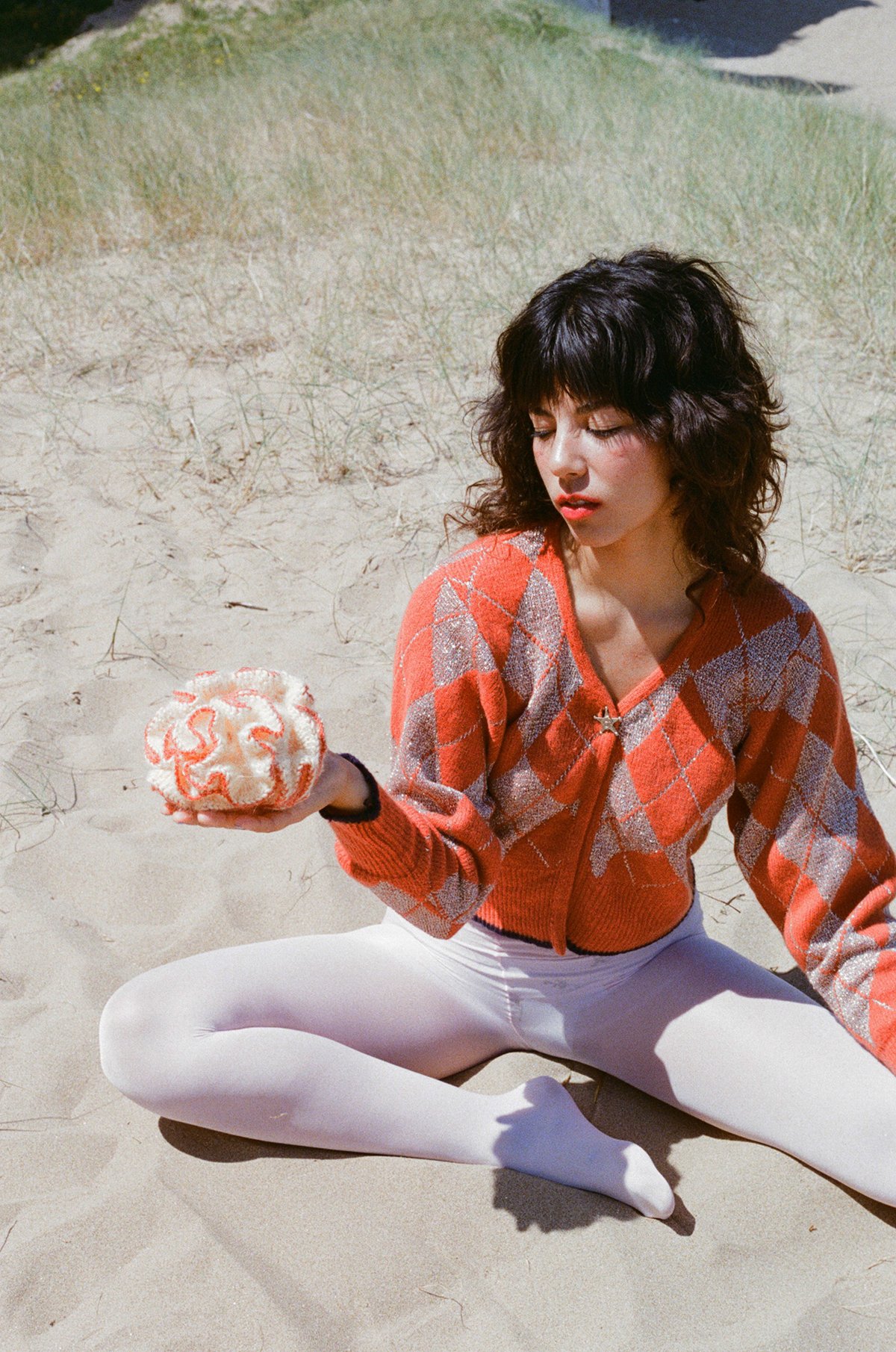 FRILLY CORAL SCRUNCHIES