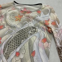 Image 3 of mesh koi fish long sleeve