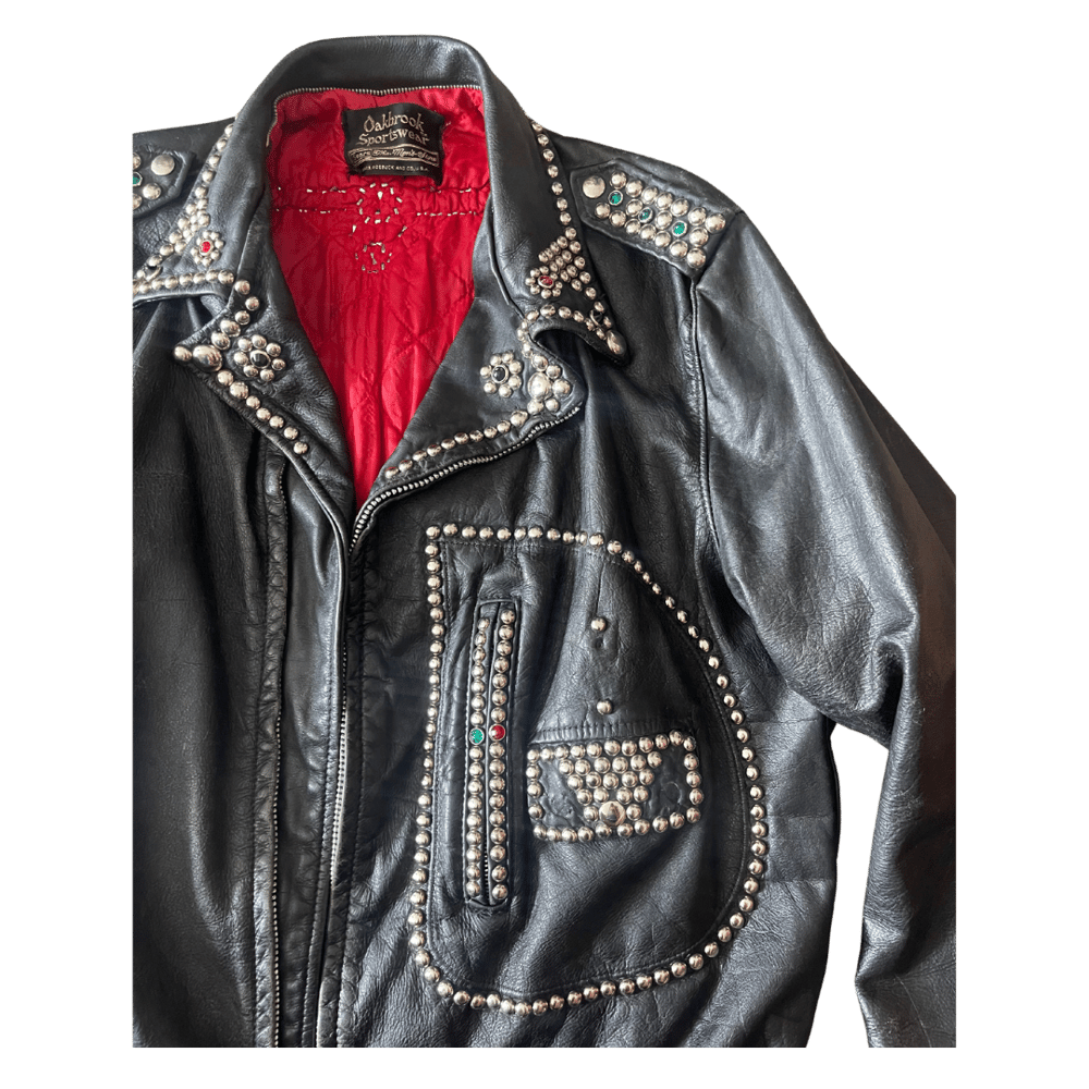 Image of 60s STUDDED LEATHER JACKET