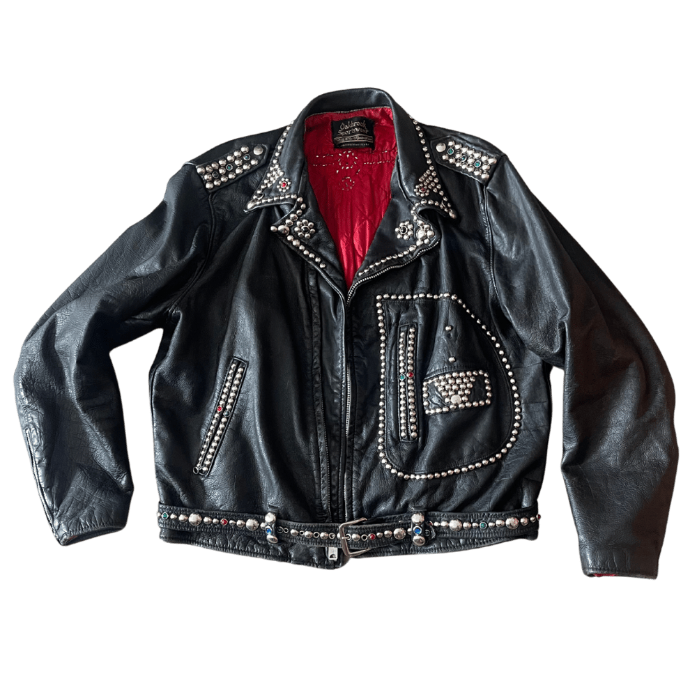 Image of 60s STUDDED LEATHER JACKET