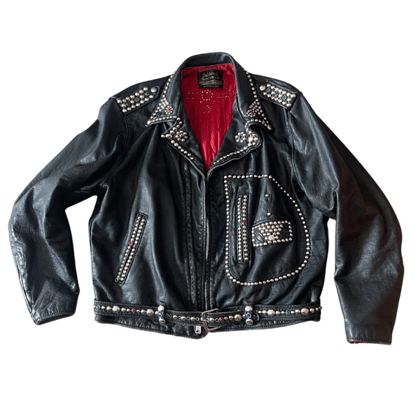 Image of 60s STUDDED LEATHER JACKET