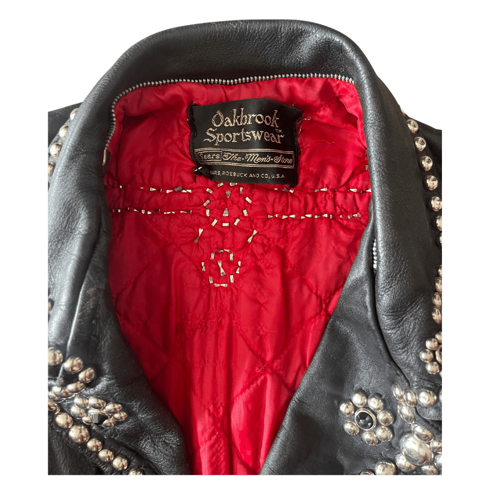 Image of 60s STUDDED LEATHER JACKET