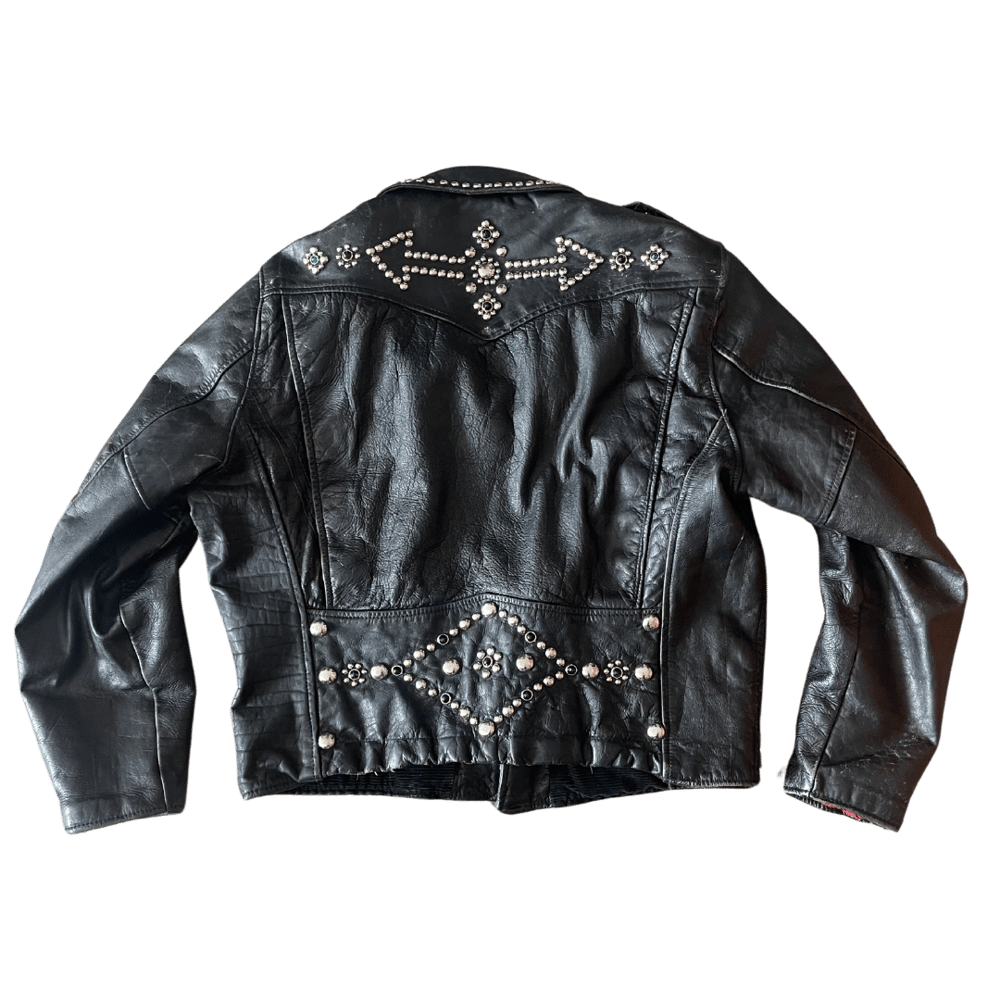 Image of 60s STUDDED LEATHER JACKET