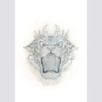 ice tiger original drawing