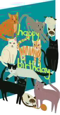Cats Birthday Card
