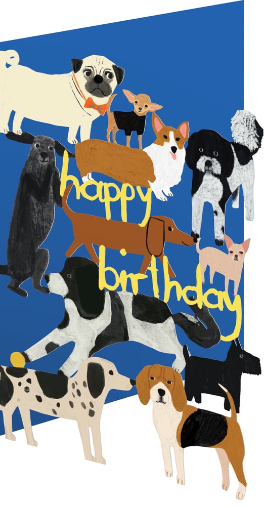 Image of Dogs Birthday Card