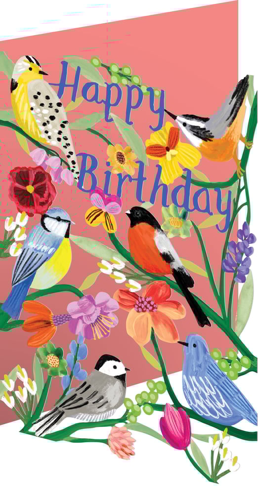 Image of Birds Birthday Card