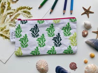 Image 1 of Seaweed Block Print Pencil Case