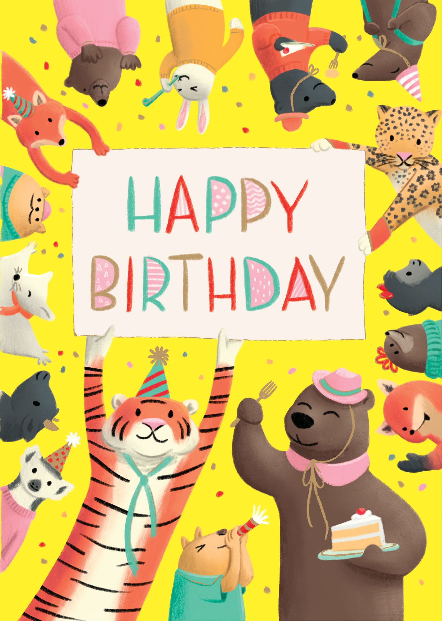 Image of Party Animals Birthday Card