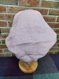 Image 4 of Linen Elastic Haircovering in Pale Pink
