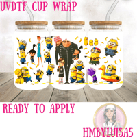 Minions bananas UVDTF cup wrap