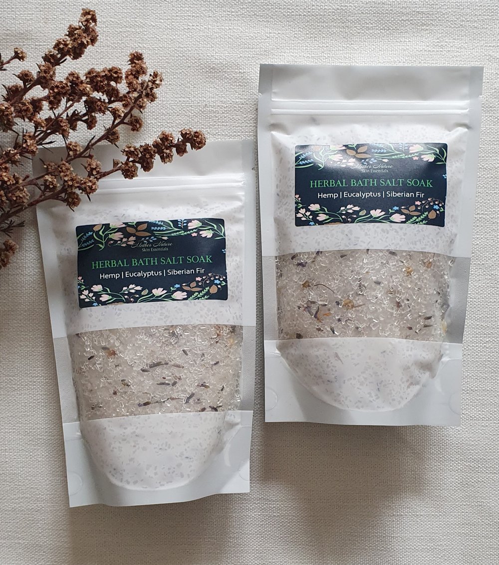 Image of Hemp Bath Salt Soak | Herbal Bath Salts