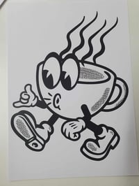 Coffee dude print