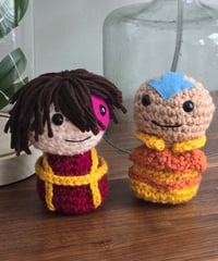 Zuko and Aang Amigurumi