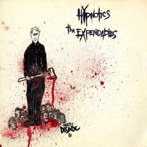 Image of HYPNOTICS - "Expendables" Lp (1983 / red vinyl)