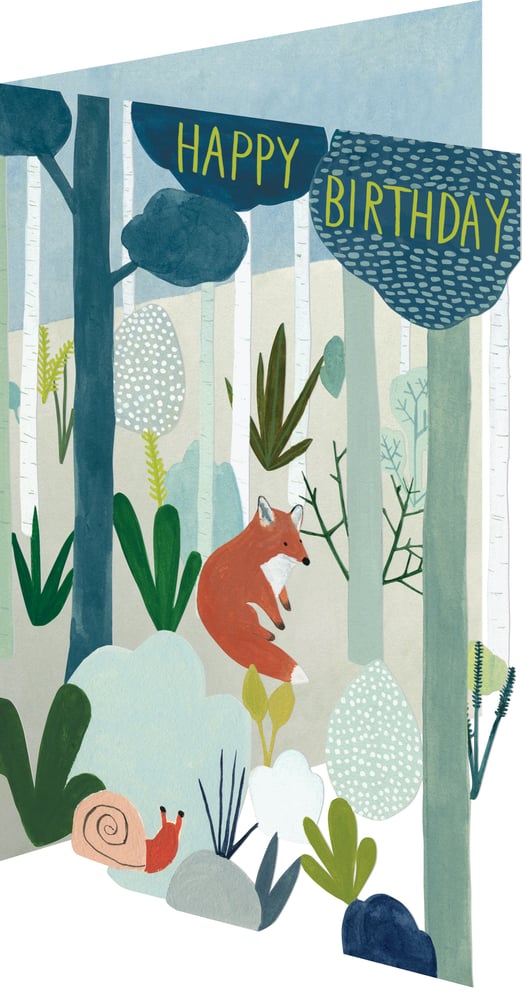 Image of Fox Birthday Card