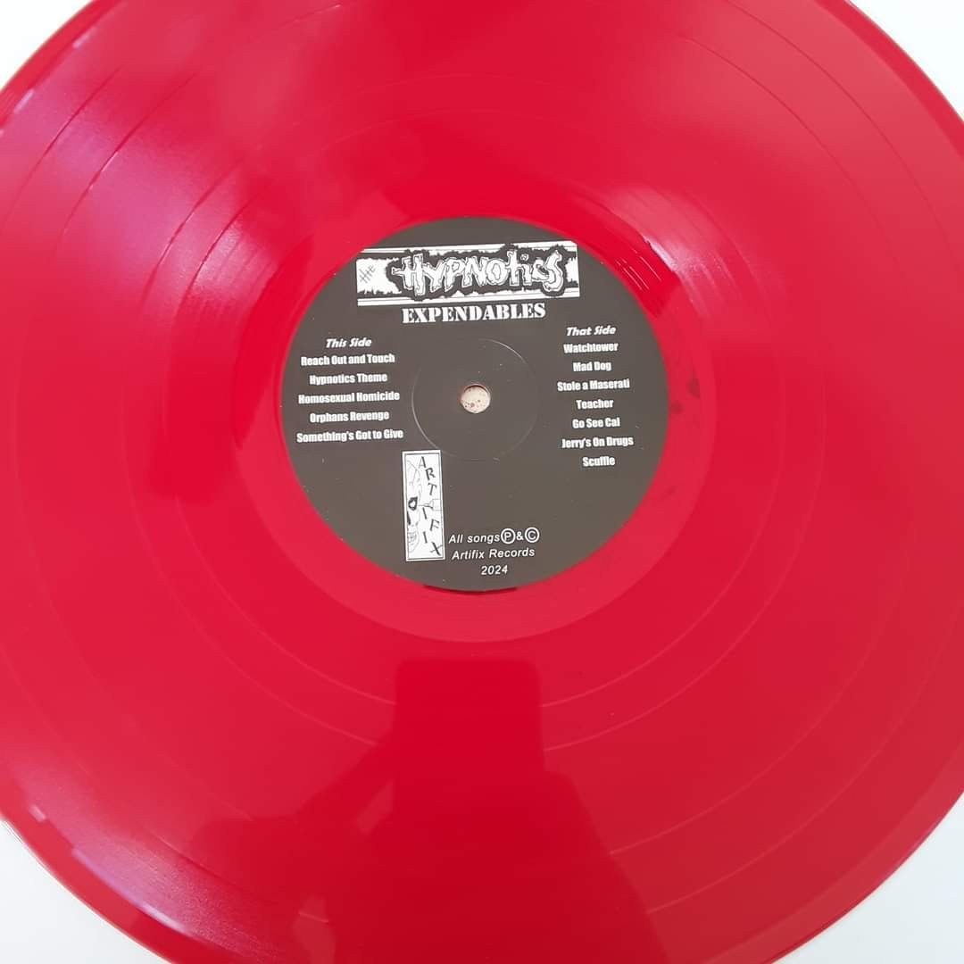 Image of HYPNOTICS - "Expendables" Lp (1983 / red vinyl)