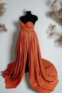 Image 1 of Photoshooting dress Bella | glitter dusty orange | size S-M