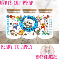 Starbucks x Halloween Stitch UVDTF cup wrap