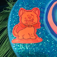 Image 2 of Pink Cat Sticker