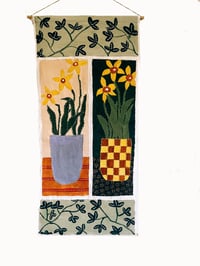 Image 2 of Hand Picked 'Daffodil' Original Tapestry