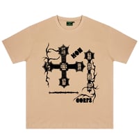 MON CORPS // CRUCIFIX TEE // HEMP SAND