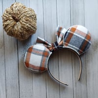 Image 5 of Rustic Fall Plaid Mouse Ears