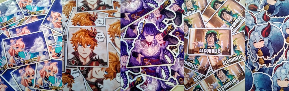 Genshin Impact Meme Stickers Packs 1 / 2