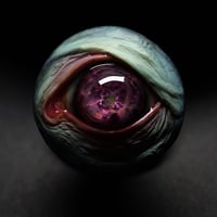 Image 2 of Custom pop socket, Purple Planet Eye, Custom Swappable Phone Grip / Socket for smartphones