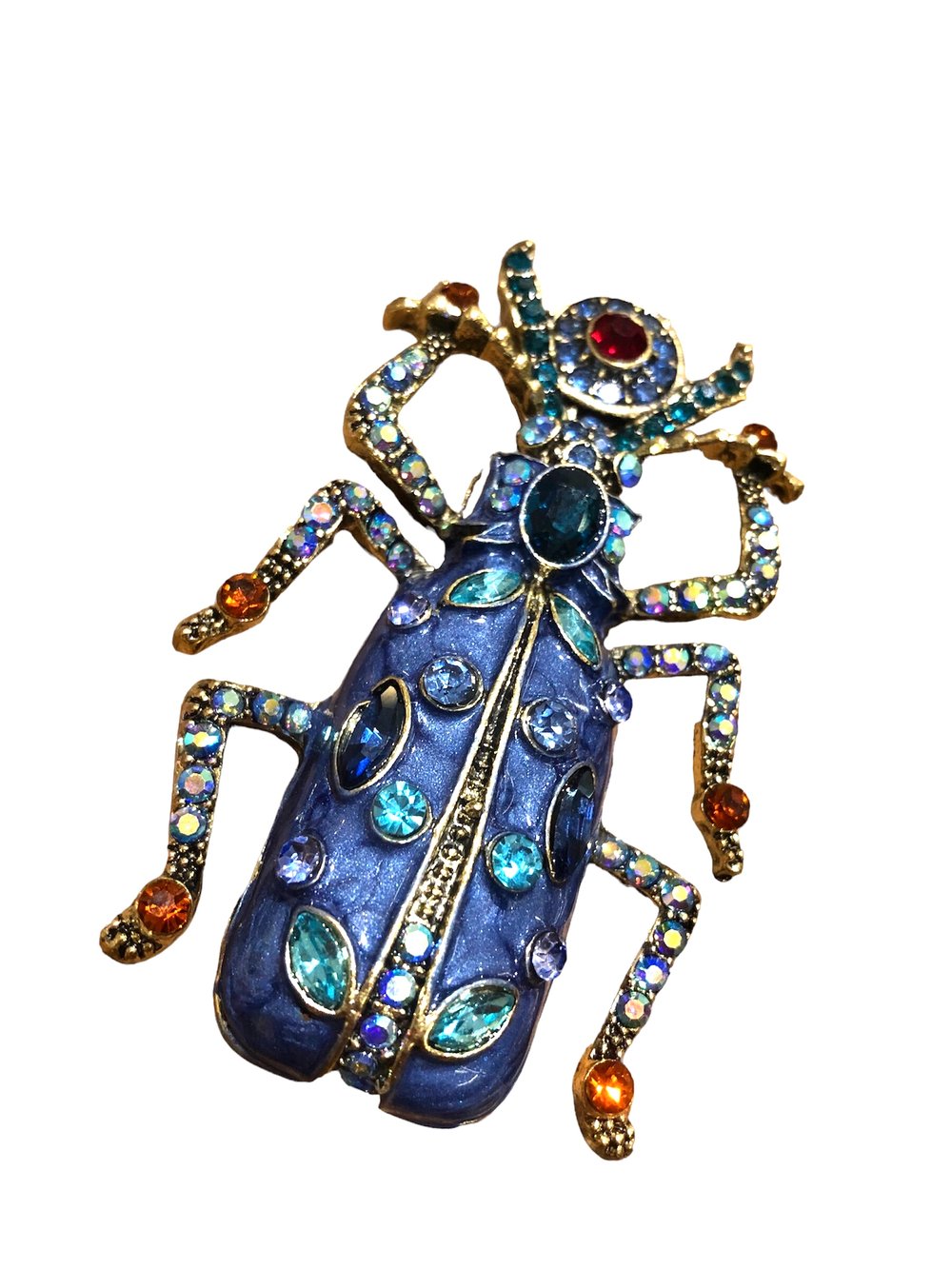 Image of Blue Bug Brooch