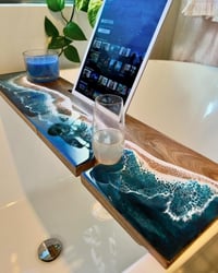 Image 1 of Bath Caddy Ocean Resin Handmade Gift