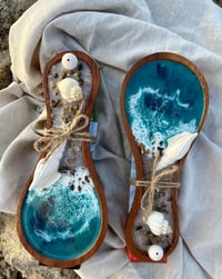 Image 1 of Handmade Ocean Resin Incense Holder Gift