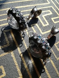 Image 3 of Quartz orb saddle hook ear weights